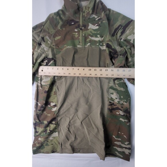 Advanced Army Combat Shirt 1/4 Zip Sz XL Long Sleeve Flame Resistant Camo USA - Picture 9 of 10